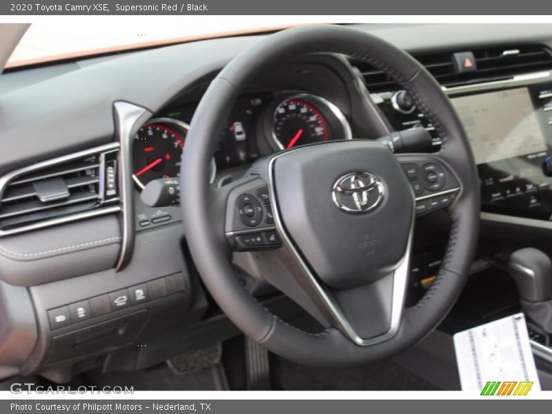 Supersonic Red / Black 2020 Toyota Camry XSE