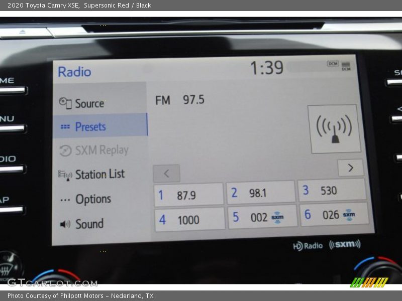 Supersonic Red / Black 2020 Toyota Camry XSE