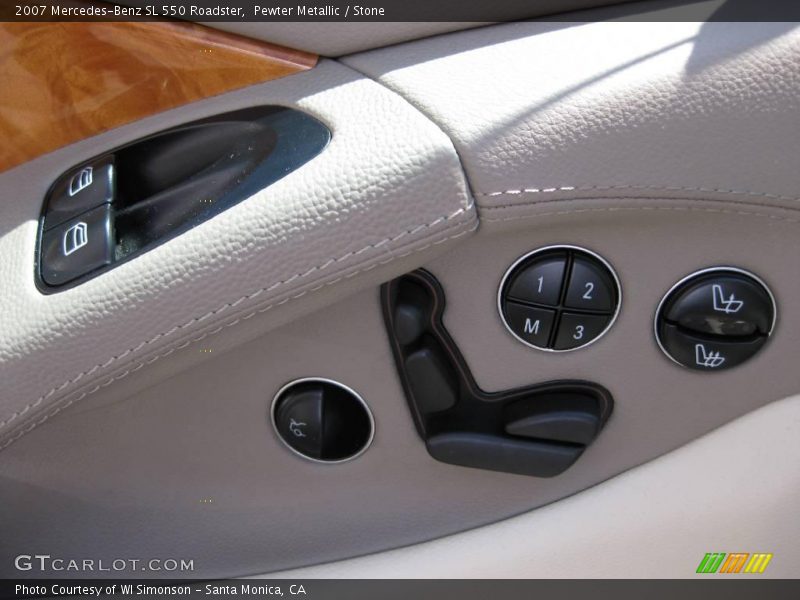 Pewter Metallic / Stone 2007 Mercedes-Benz SL 550 Roadster
