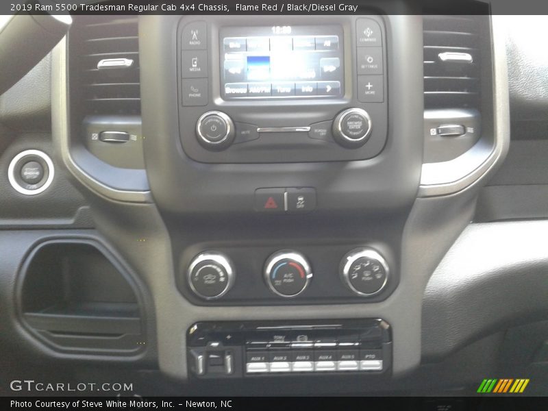 Flame Red / Black/Diesel Gray 2019 Ram 5500 Tradesman Regular Cab 4x4 Chassis