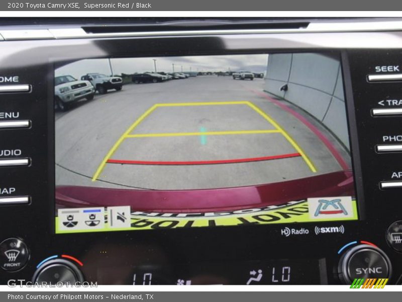 Supersonic Red / Black 2020 Toyota Camry XSE