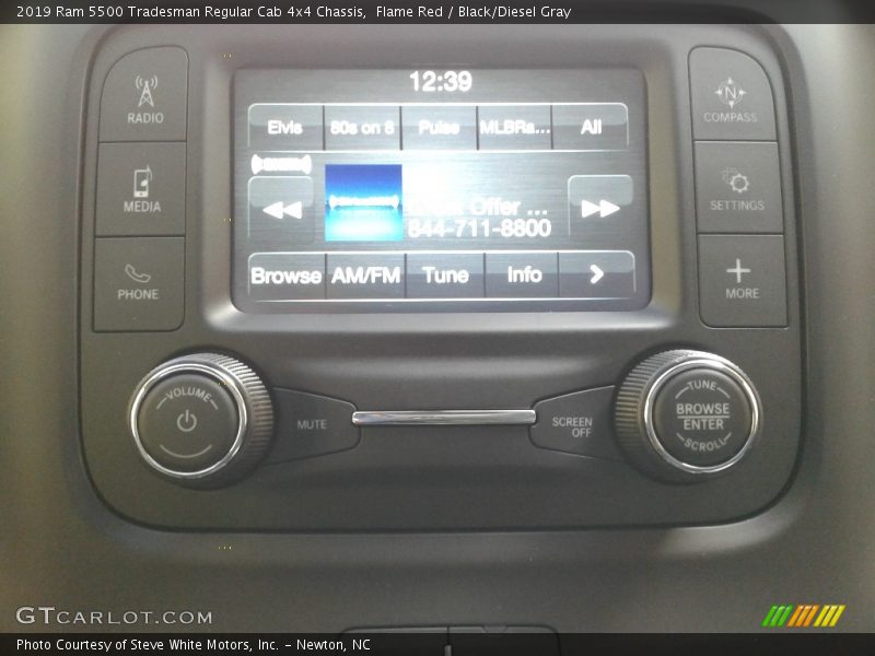 Flame Red / Black/Diesel Gray 2019 Ram 5500 Tradesman Regular Cab 4x4 Chassis