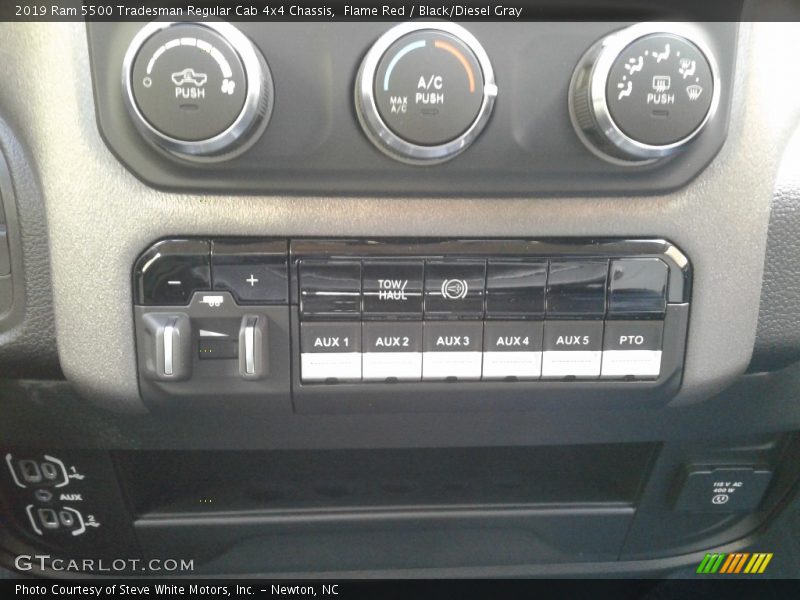 Flame Red / Black/Diesel Gray 2019 Ram 5500 Tradesman Regular Cab 4x4 Chassis