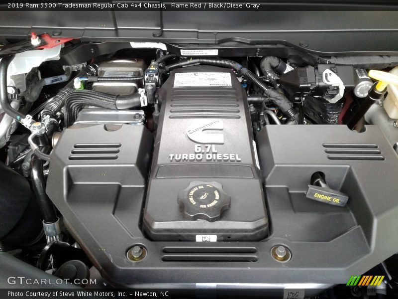  2019 5500 Tradesman Regular Cab 4x4 Chassis Engine - 6.7 L6.7 Liter OHV 24-Valve Cummins Turbo-Diesel Inline 6 Cylinder
