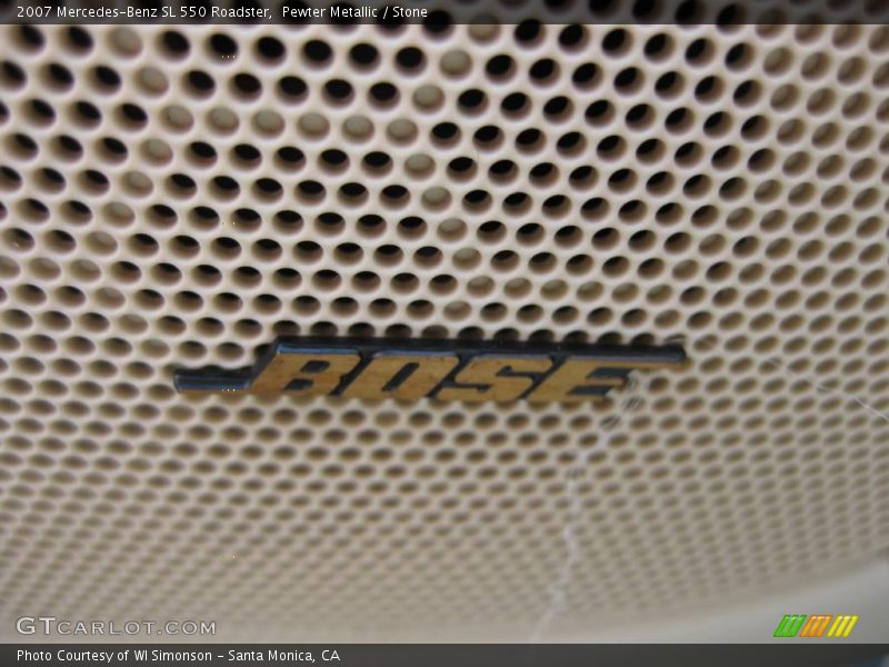 Pewter Metallic / Stone 2007 Mercedes-Benz SL 550 Roadster