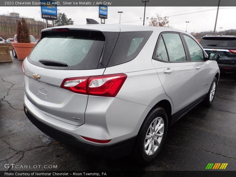 Silver Ice Metallic / Ash Gray 2020 Chevrolet Equinox LS AWD