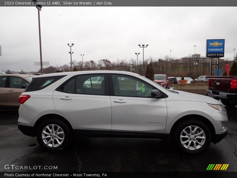 Silver Ice Metallic / Ash Gray 2020 Chevrolet Equinox LS AWD