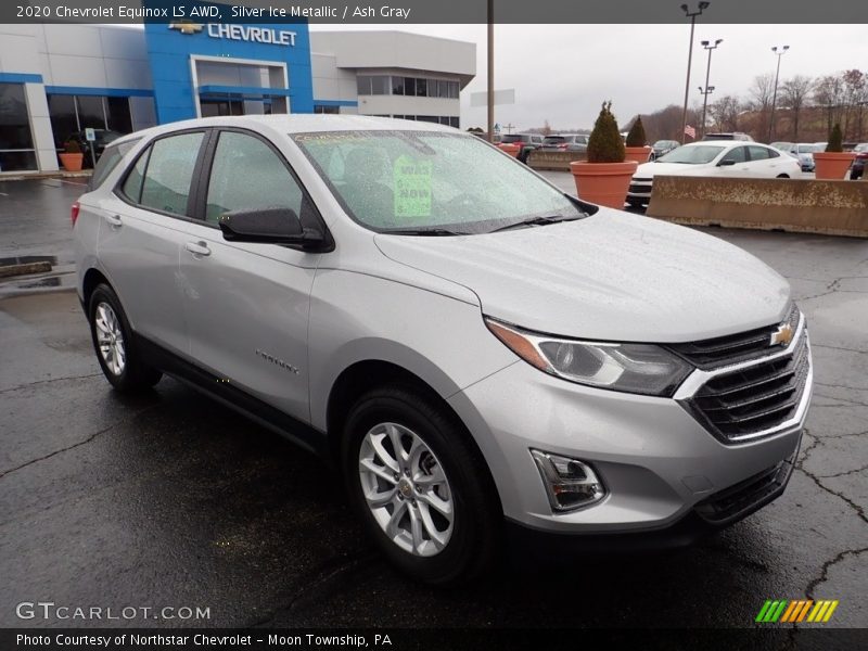 Silver Ice Metallic / Ash Gray 2020 Chevrolet Equinox LS AWD