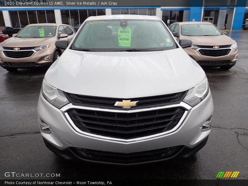 Silver Ice Metallic / Ash Gray 2020 Chevrolet Equinox LS AWD