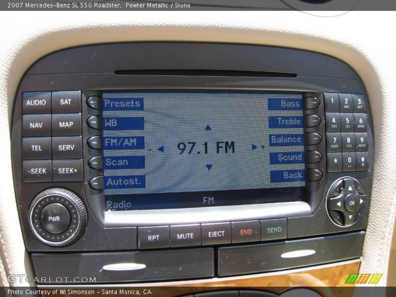 Pewter Metallic / Stone 2007 Mercedes-Benz SL 550 Roadster