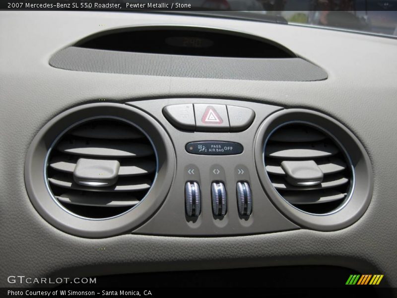 Pewter Metallic / Stone 2007 Mercedes-Benz SL 550 Roadster