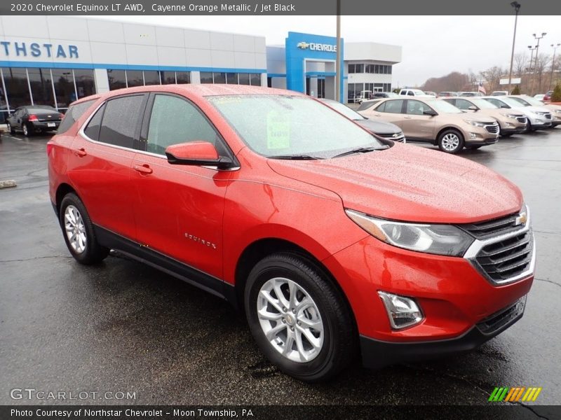 Cayenne Orange Metallic / Jet Black 2020 Chevrolet Equinox LT AWD