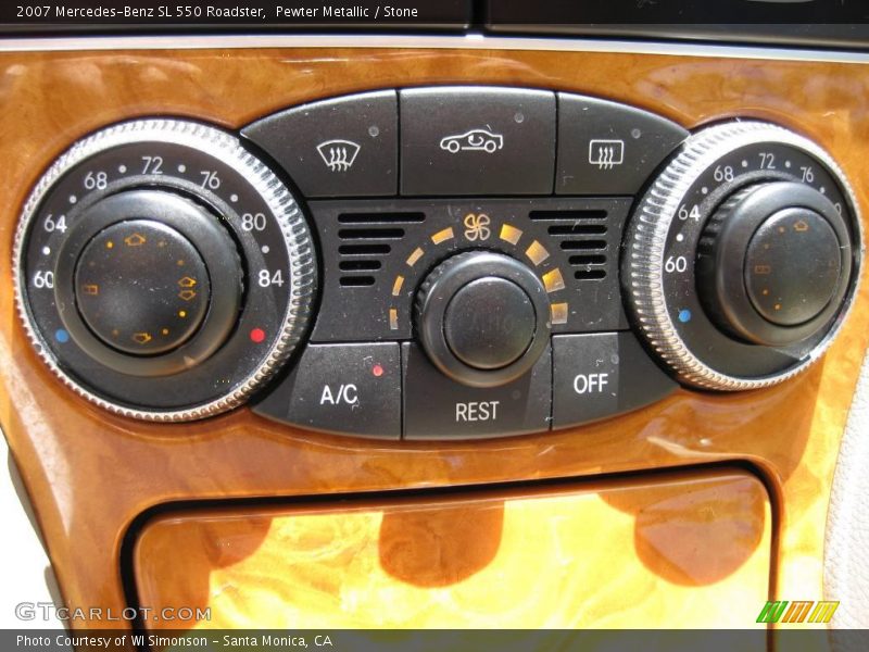 Pewter Metallic / Stone 2007 Mercedes-Benz SL 550 Roadster