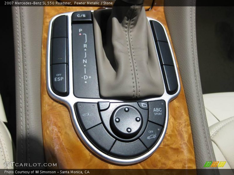 Pewter Metallic / Stone 2007 Mercedes-Benz SL 550 Roadster