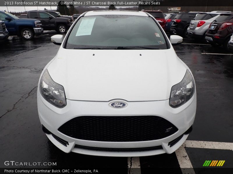Oxford White / ST Charcoal Black Full-Leather Recaro Seats 2013 Ford Focus ST Hatchback