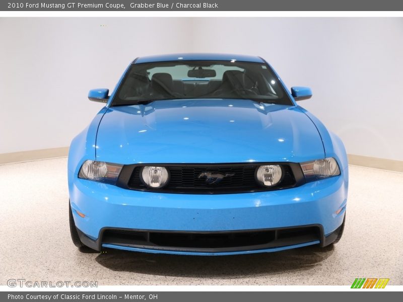 Grabber Blue / Charcoal Black 2010 Ford Mustang GT Premium Coupe