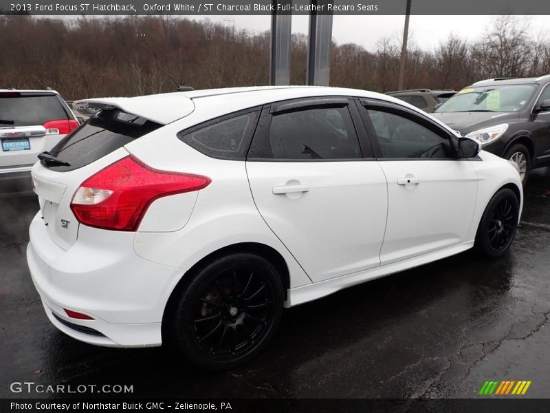 Oxford White / ST Charcoal Black Full-Leather Recaro Seats 2013 Ford Focus ST Hatchback
