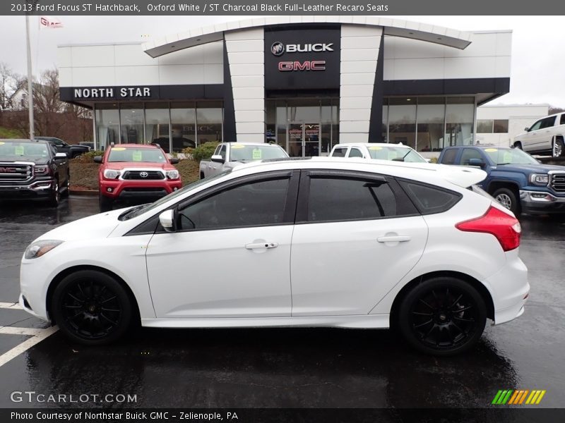 Oxford White / ST Charcoal Black Full-Leather Recaro Seats 2013 Ford Focus ST Hatchback