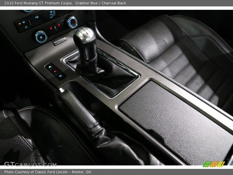 Grabber Blue / Charcoal Black 2010 Ford Mustang GT Premium Coupe