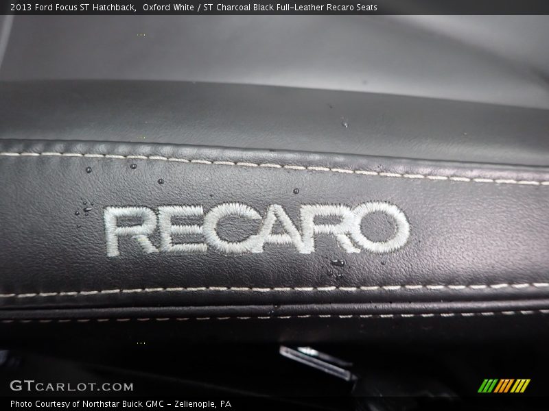 Oxford White / ST Charcoal Black Full-Leather Recaro Seats 2013 Ford Focus ST Hatchback