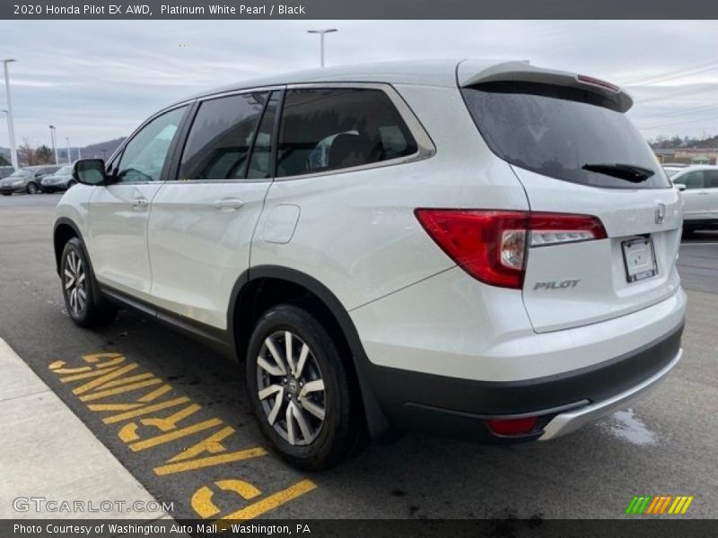 Platinum White Pearl / Black 2020 Honda Pilot EX AWD