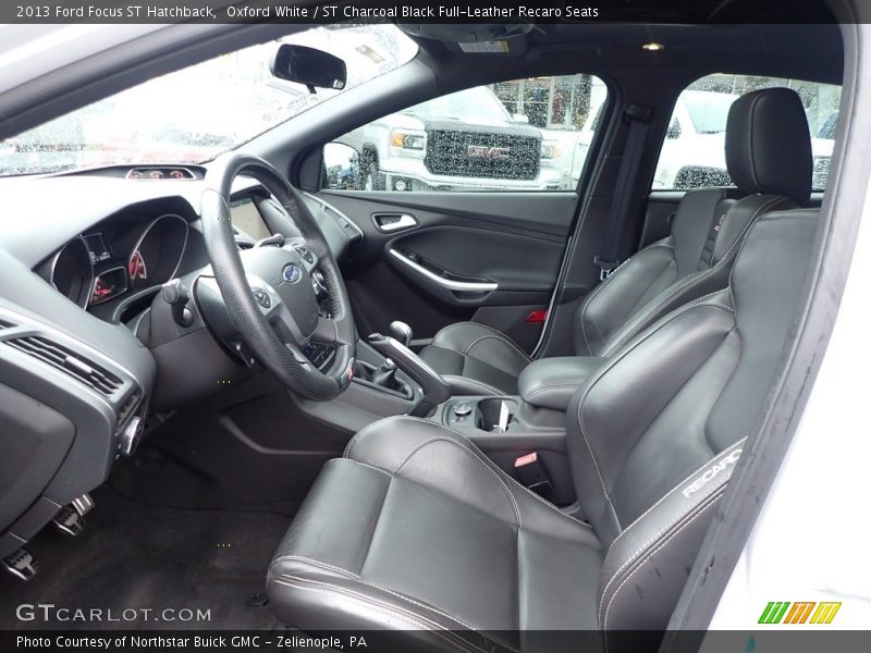 Oxford White / ST Charcoal Black Full-Leather Recaro Seats 2013 Ford Focus ST Hatchback