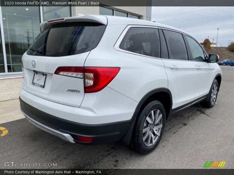 Platinum White Pearl / Black 2020 Honda Pilot EX AWD