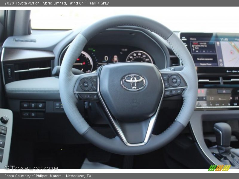 Wind Chill Pearl / Gray 2020 Toyota Avalon Hybrid Limited