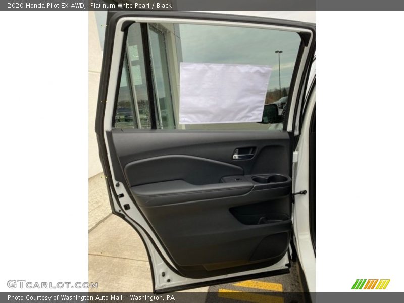 Platinum White Pearl / Black 2020 Honda Pilot EX AWD