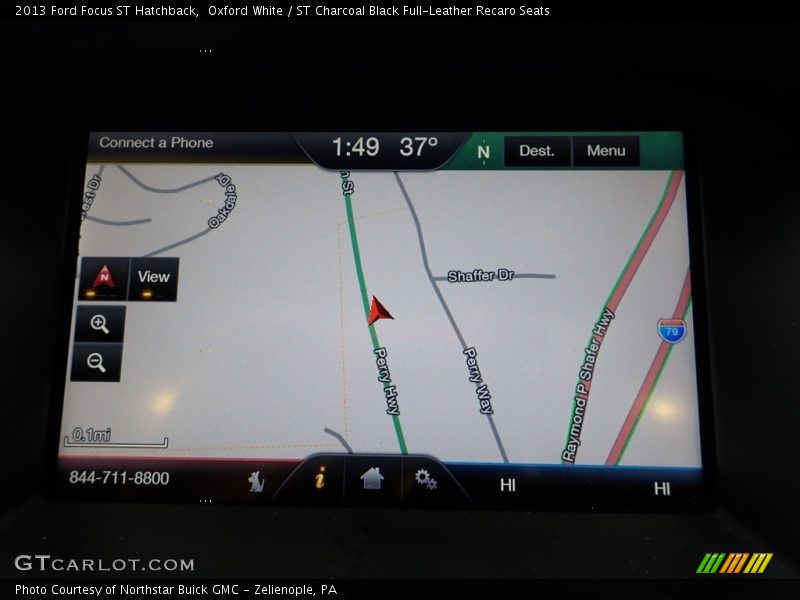 Oxford White / ST Charcoal Black Full-Leather Recaro Seats 2013 Ford Focus ST Hatchback