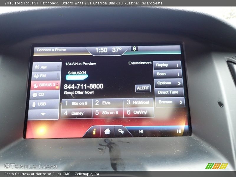 Oxford White / ST Charcoal Black Full-Leather Recaro Seats 2013 Ford Focus ST Hatchback