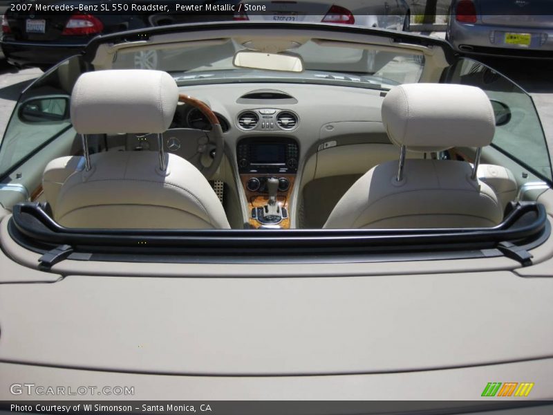 Pewter Metallic / Stone 2007 Mercedes-Benz SL 550 Roadster