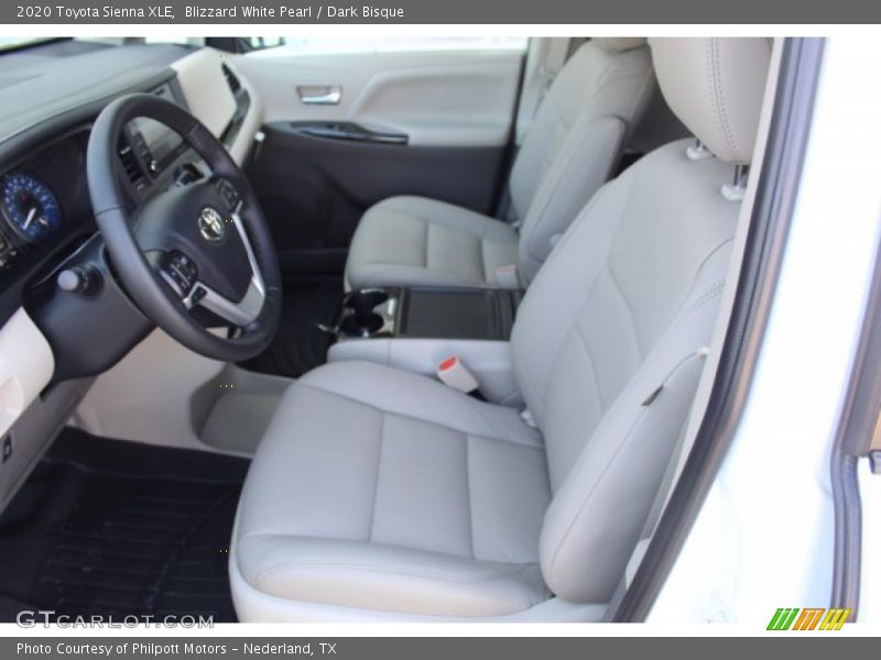 Blizzard White Pearl / Dark Bisque 2020 Toyota Sienna XLE