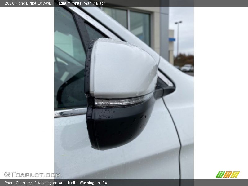 Platinum White Pearl / Black 2020 Honda Pilot EX AWD