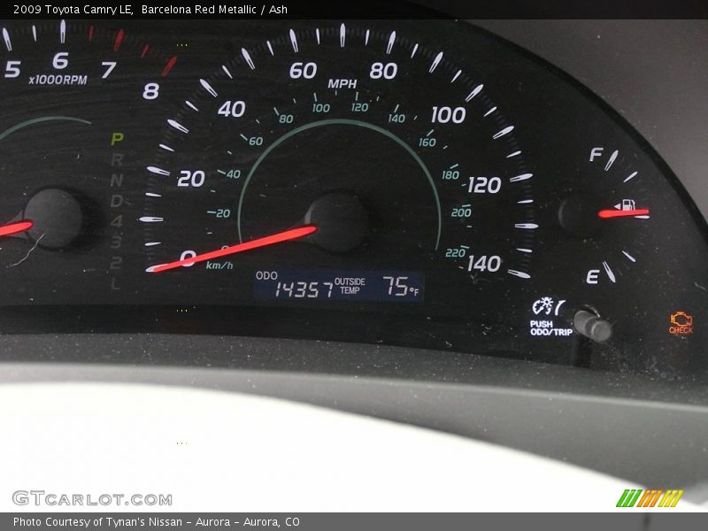 Barcelona Red Metallic / Ash 2009 Toyota Camry LE