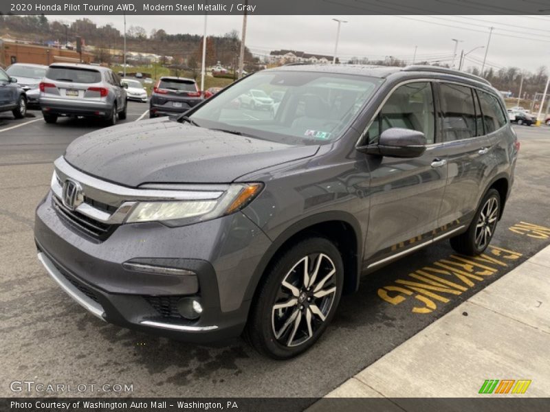 Modern Steel Metallic / Gray 2020 Honda Pilot Touring AWD