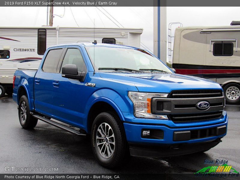 Velocity Blue / Earth Gray 2019 Ford F150 XLT SuperCrew 4x4