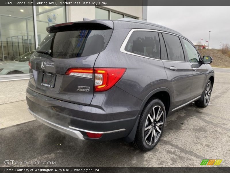 Modern Steel Metallic / Gray 2020 Honda Pilot Touring AWD
