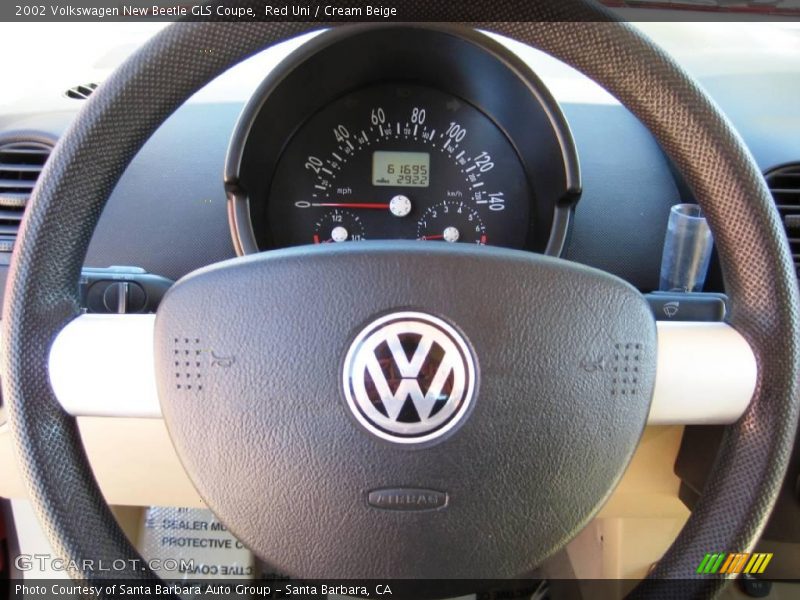 Red Uni / Cream Beige 2002 Volkswagen New Beetle GLS Coupe