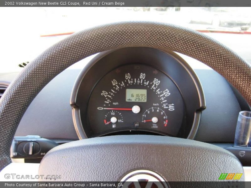 Red Uni / Cream Beige 2002 Volkswagen New Beetle GLS Coupe