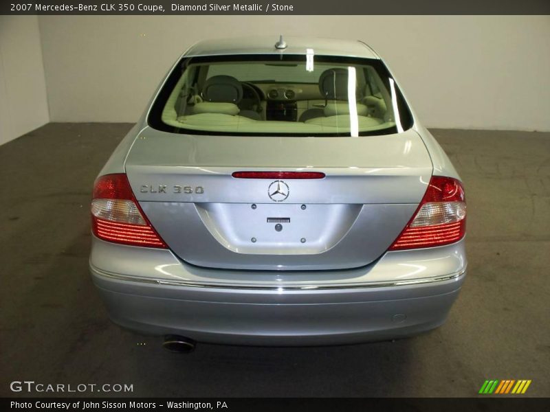 Diamond Silver Metallic / Stone 2007 Mercedes-Benz CLK 350 Coupe