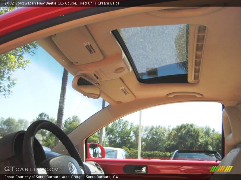 Red Uni / Cream Beige 2002 Volkswagen New Beetle GLS Coupe