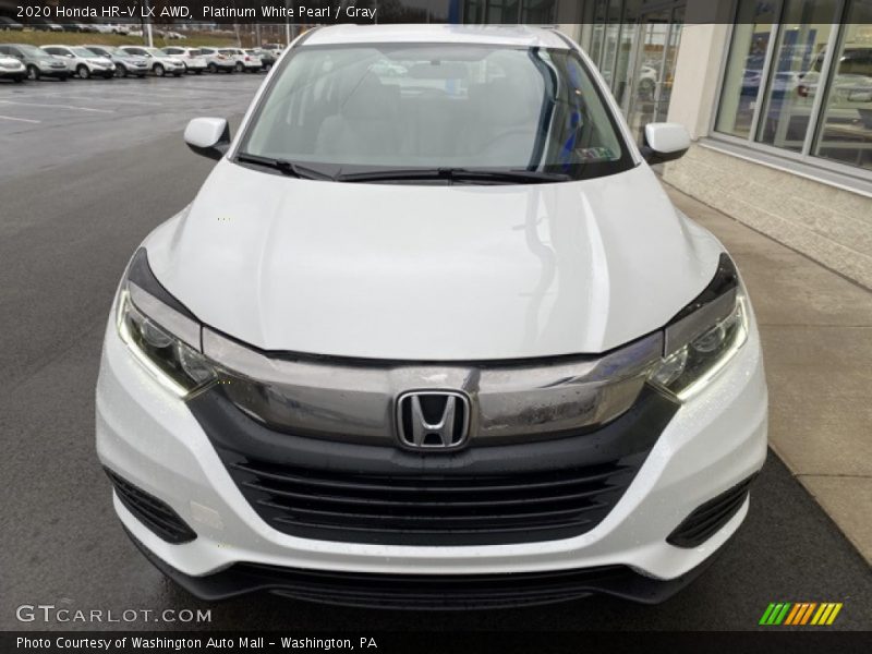 Platinum White Pearl / Gray 2020 Honda HR-V LX AWD