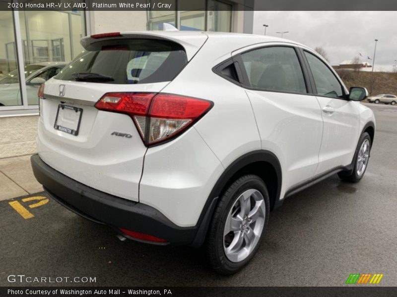 Platinum White Pearl / Gray 2020 Honda HR-V LX AWD