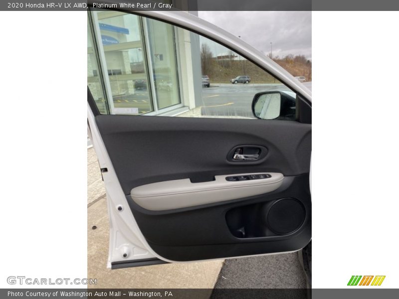 Platinum White Pearl / Gray 2020 Honda HR-V LX AWD