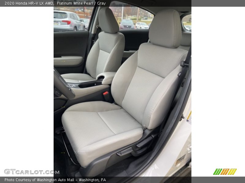 Platinum White Pearl / Gray 2020 Honda HR-V LX AWD