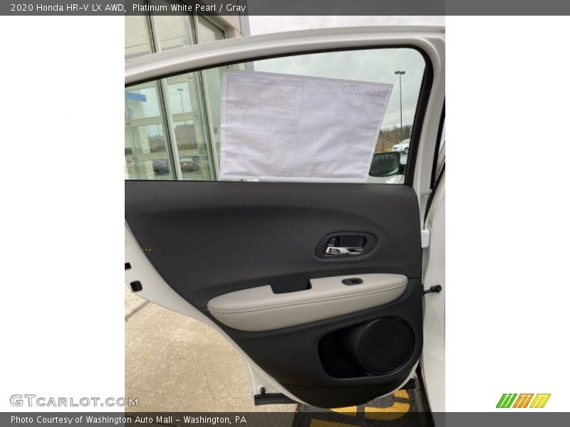 Platinum White Pearl / Gray 2020 Honda HR-V LX AWD