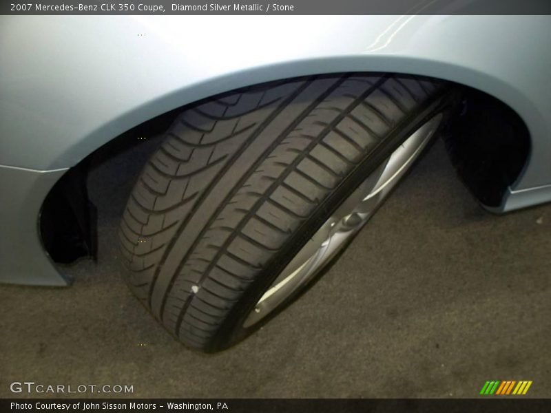 Diamond Silver Metallic / Stone 2007 Mercedes-Benz CLK 350 Coupe