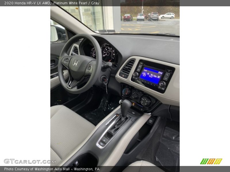 Platinum White Pearl / Gray 2020 Honda HR-V LX AWD