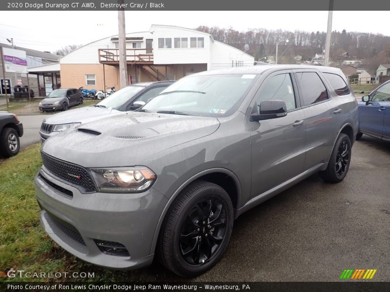 Destroyer Gray / Black 2020 Dodge Durango GT AWD